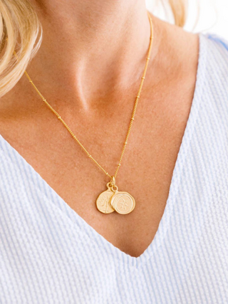 Susan Shaw | 24k Gold | Widow's Mite Necklace