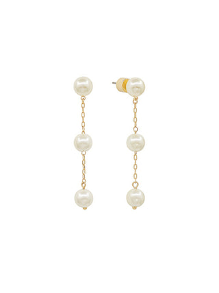 Floating Pearl Dangle Earrings