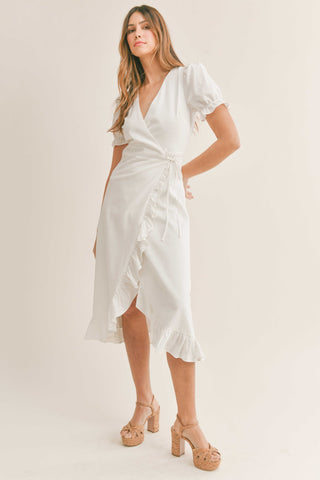Wrap Midi Dress