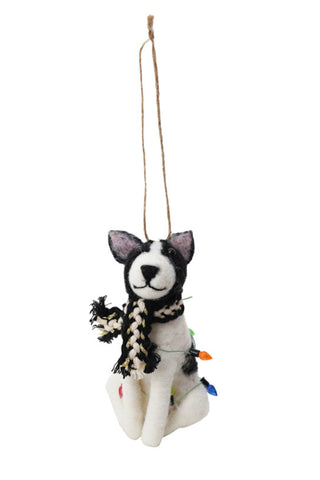 Felt Dog  Ornament