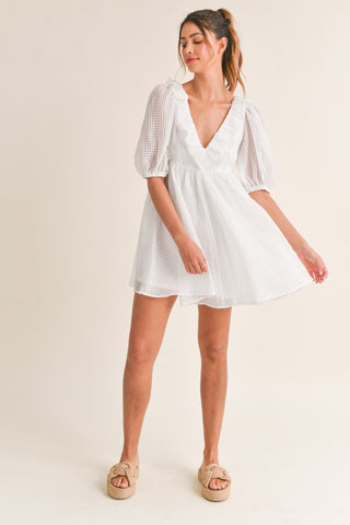 Textured V-Neck Dress