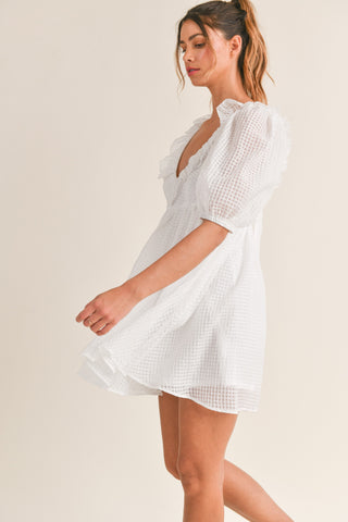 Textured V-Neck Dress