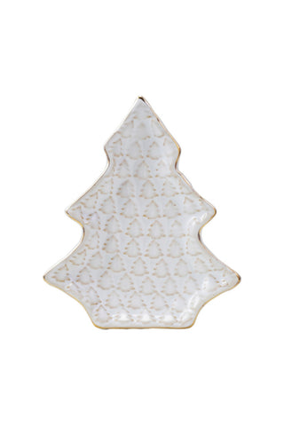 Stoneware Tree Shaped Plate
