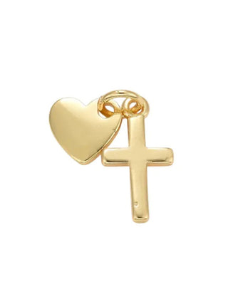 Heart and Cross Charm