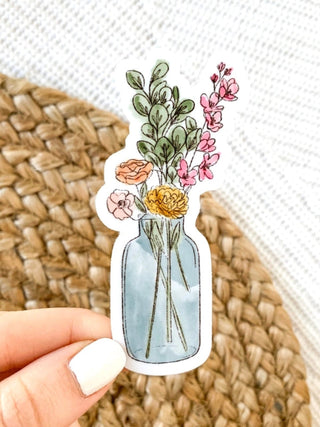 Watercolor Vase Sticker