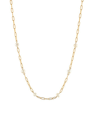 Charm Bar Pearl Necklace