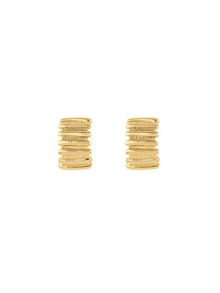 Stacked Hoop Earrings Gold