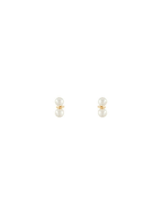 Double Pearl Studs