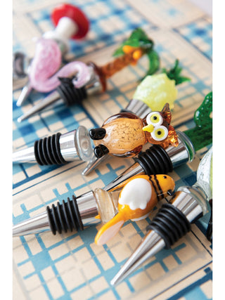 Glass Figure Wine Stopper