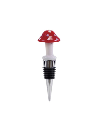 Glass Figure Wine Stopper Mushroom