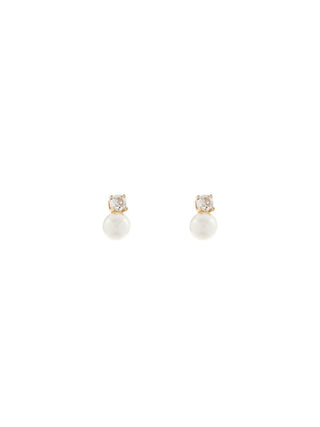 CZ Pearl Studs