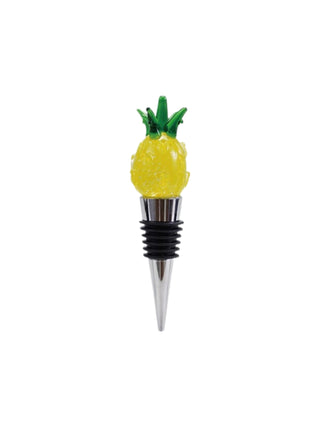 Glass Figure Wine Stopper Pineapple