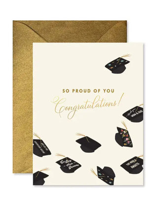 Flying Hats Graduation Card