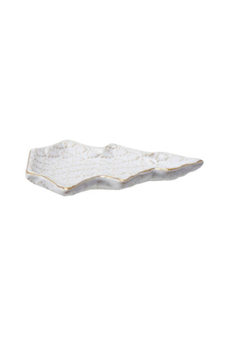 Stoneware Tree Shaped Plate