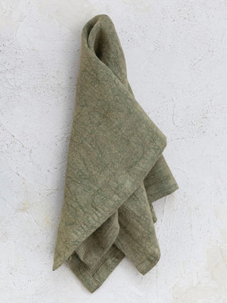 Stonewashed Linen Napkins Green