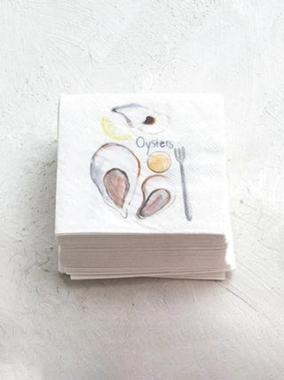 Oyster Print Paper Cocktail Napkins