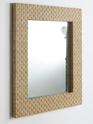 Square Tan Mirror