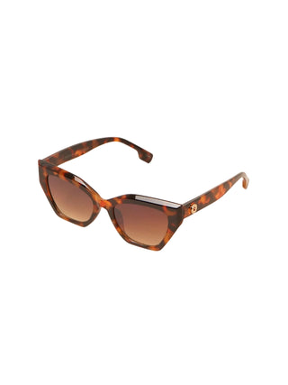 Oversized Cat Eye Sunglasses Brown
