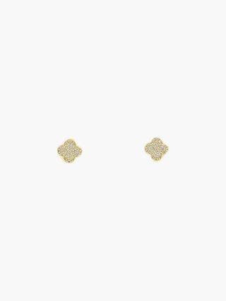 Clover Studs Pave