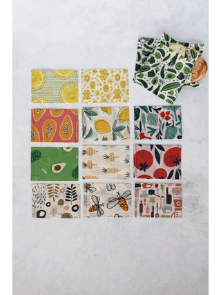 Reusable Fabric Beeswax Food Bags