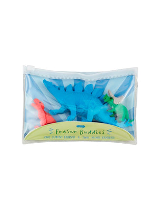 Eraser Buddy Sets Blue Dinosaur