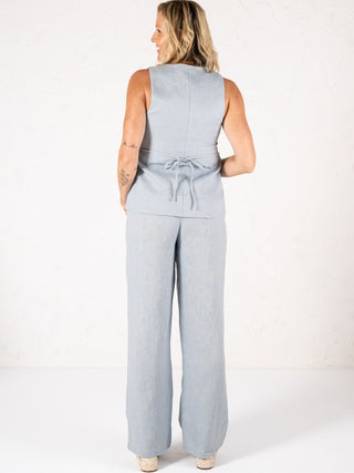 Blair Linen Pants Light Blue