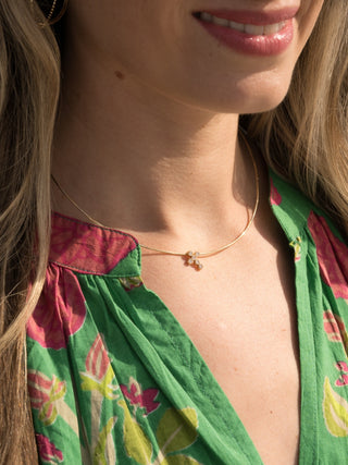 CZ Cross Pendant Necklace