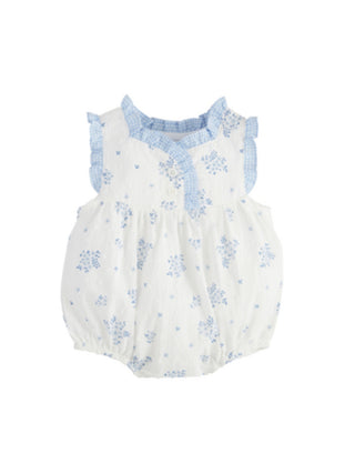 Floral Ruffle Bubble White