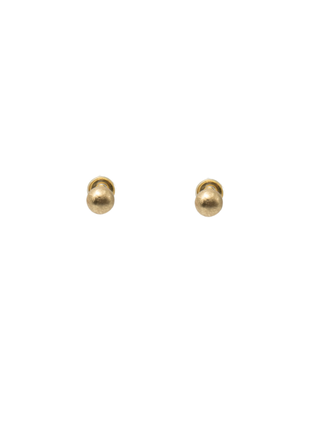 Small Round Gold Stud