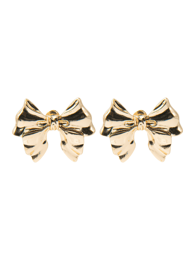 Texture Casting Bow Earrings