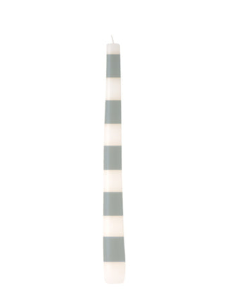 Blue & White Taper Candle Stripes