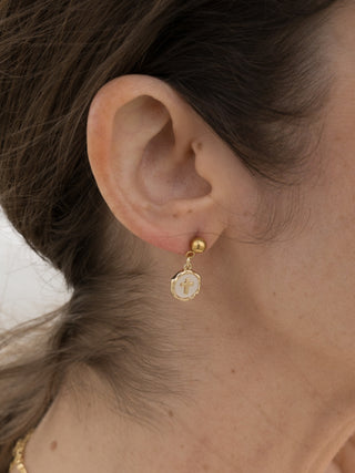 Cross Charm Earrings