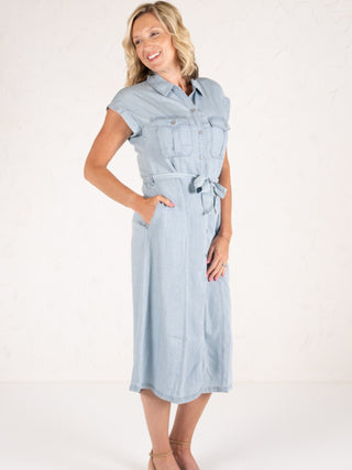 Denim Midi Shirtdress