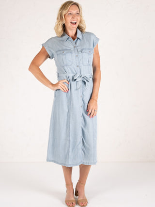 Denim Midi Shirtdress