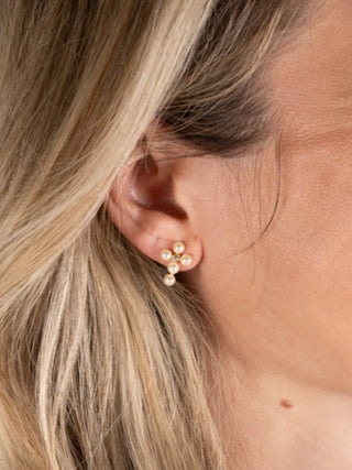 Pearl Cross Studs