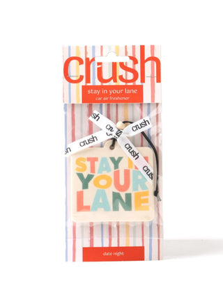 Car Air Freshener. Stay In Your Lane
