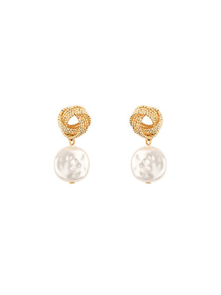 Knotted Pearl Earrings