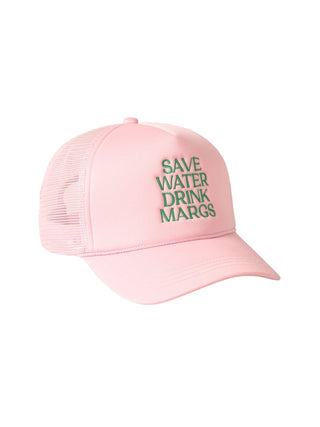 "Save Water Drink Margs" Embroidered Hat Pink