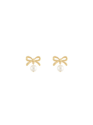 Bow Pearl Earrings