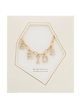 BRIDE Letter Necklace