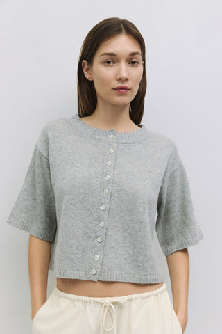 Half-Sleeve Button Down Cardigan