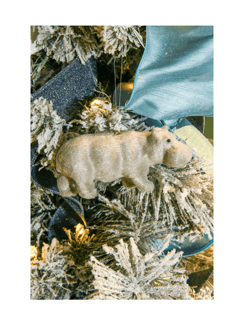 Hippo Safari Animal Ornament