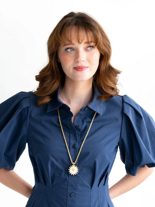 Susan Shaw | 24k Gold | Flower Necklace