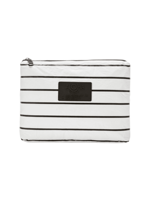 Mid Pinstripe White Aloha Bags