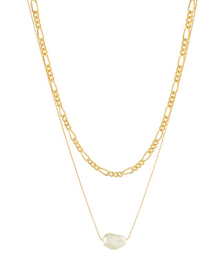 Layered Baroque Pearl Necklace