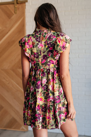 Multi-Color Floral Dress