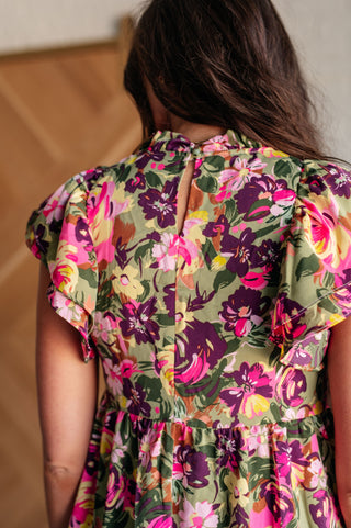 Multi-Color Floral Dress