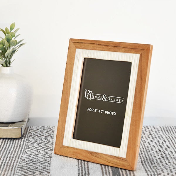Wood & Marble Picture Frame