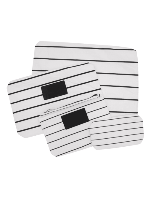 Pinstripe White Aloha Bags