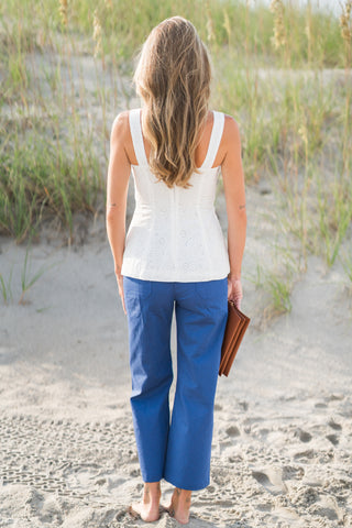 Cropped Front Pocket Pants